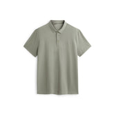 Men's Green 80s Soft Knit Polo Shirt